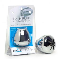 Shower Filter - Sprite®  Bath Ball Water Filter - Chrome/White