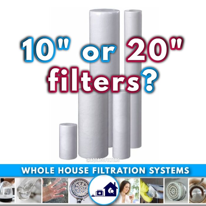 10" vs 20" Whole House Sediment Filters