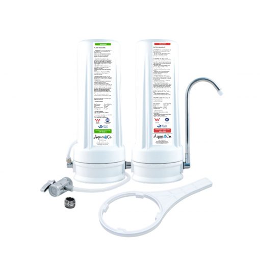 Twin Countertop Drinking Water Filter For Bacteria