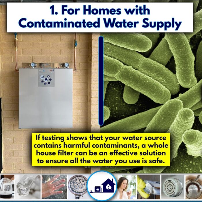 For homes with contaminated water supply